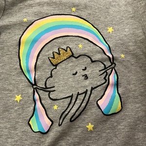 Kids Okie Dokie Rainbow Cloud long sleeve tee